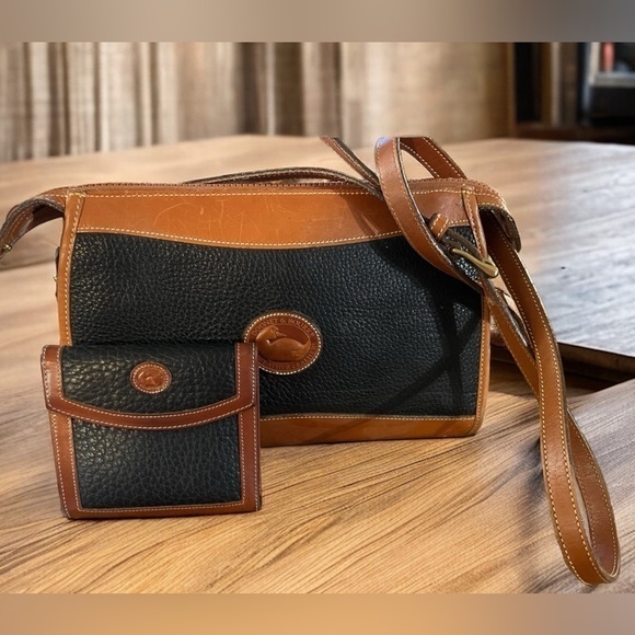 Dooney & Bourke All Weather Leather ®Classic Zip Top Purse/ccard wallet combo